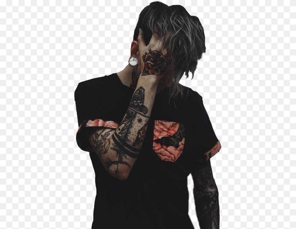 Boy Boywithtatoos Tatoos Badboy Blacktatoos Freetoedit Tattoo Boy Best 2019, Person, Skin, Adult, Male Free Transparent Png