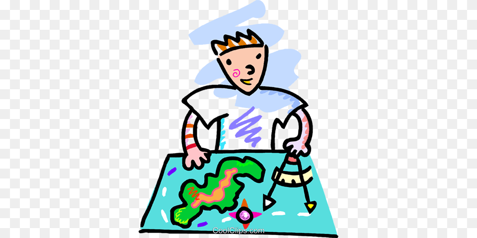 Boy Charting A Course On A Map Royalty Vector Clip Art, Baby, Person, Face, Head Free Transparent Png