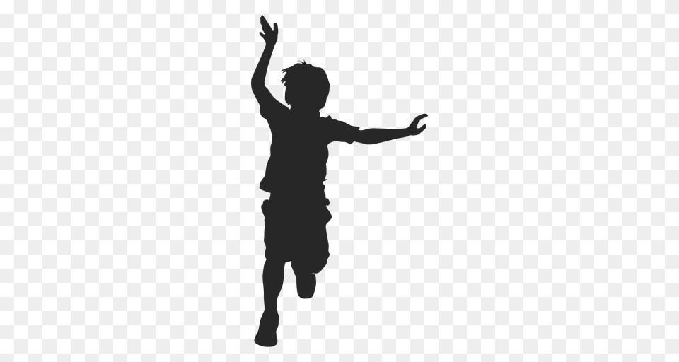 Boy Child Running, Silhouette, Person, Male, Dancing Free Png Download