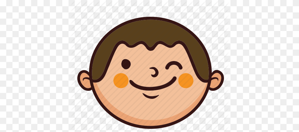 Boy Chubby Cute Fat Kid Smile Icon, Food, Nut, Plant, Produce Free Png Download
