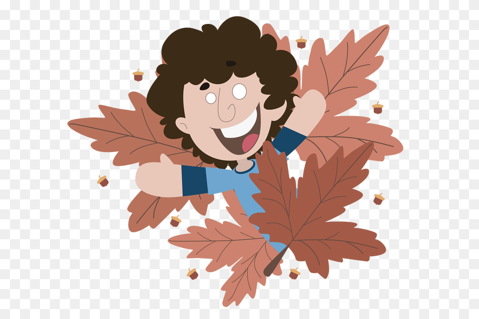 Boy Clipart, Leaf, Plant, Face, Head Free Png Download