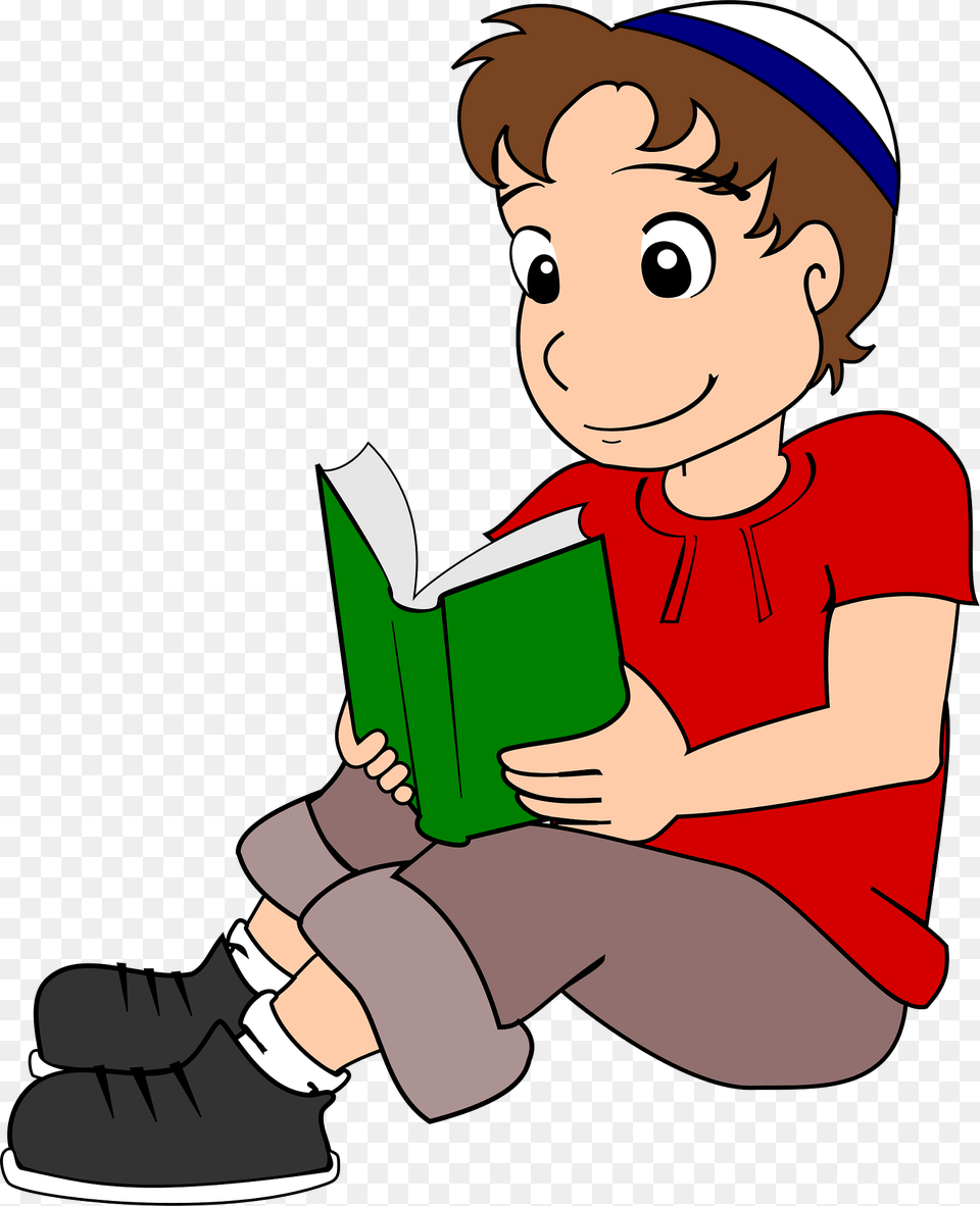 Boy Clipart, Person, Reading, Baby, Book Png Image