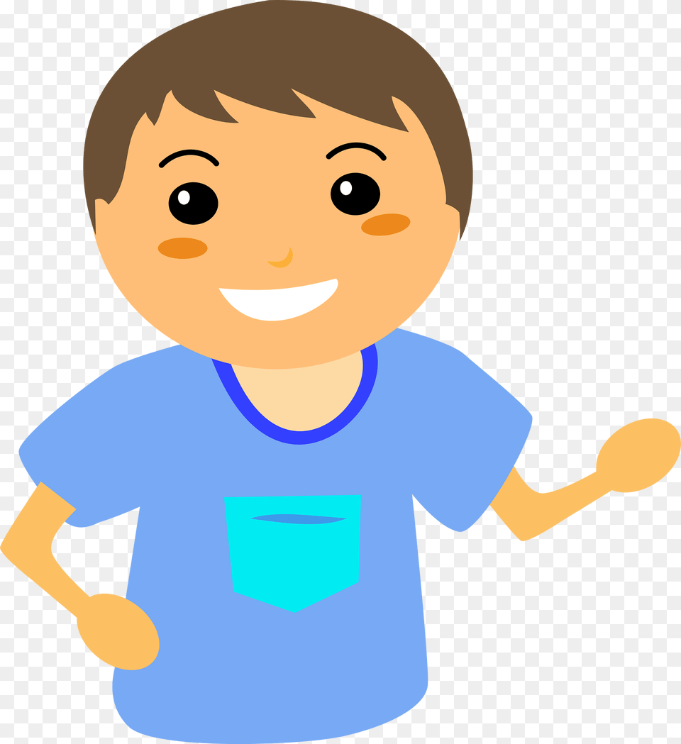 Boy Clipart, Clothing, Cutlery, Spoon, T-shirt Free Png