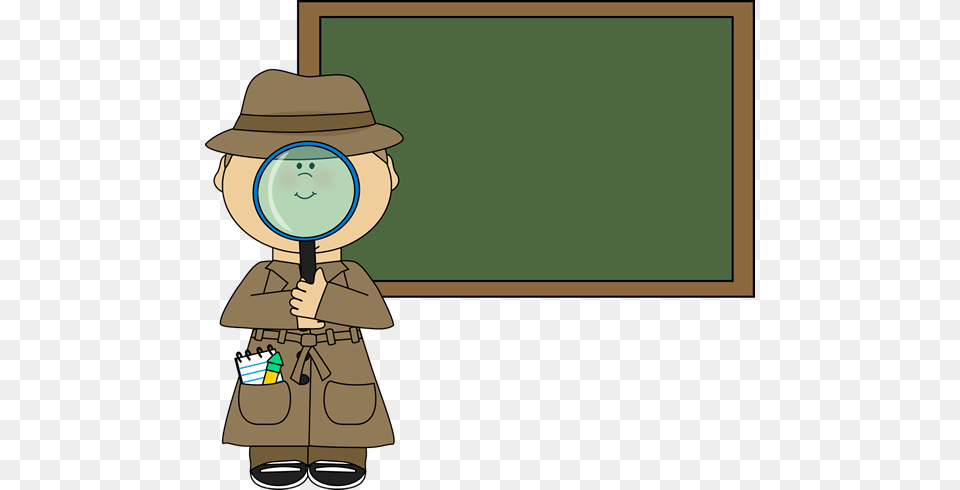 Boy Detective And Chalkboard Clip Art, Photography, Clothing, Coat, Baby Png