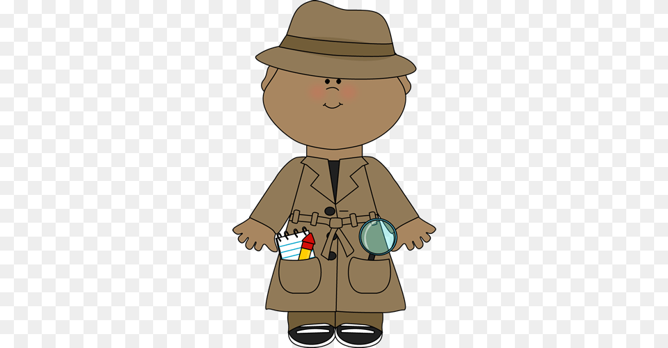 Boy Detective Clipart Library Boy Detective Clipart, Clothing, Coat, Hat, Sun Hat Png