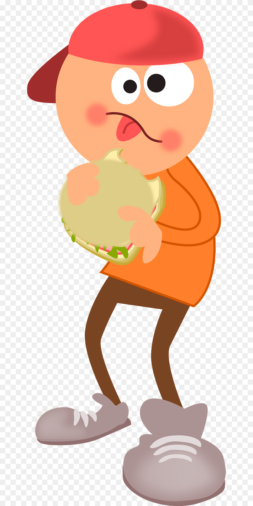 Boy Eating A Spam Sandwich Clipart, Baby, Person, Cartoon, Face Free Transparent Png