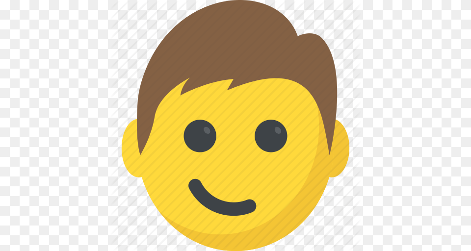 Boy Emoji Emoticons Smiley Smirking Face Surprised Icon, Plush, Toy, Photography, Disk Png
