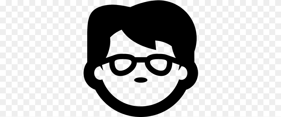 Boy Face With Glasses Vector Boy With Spects, Gray Png Image