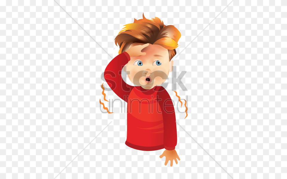 Boy Feeling Sick Vector Image, Photography, Baby, Person, Face Free Transparent Png