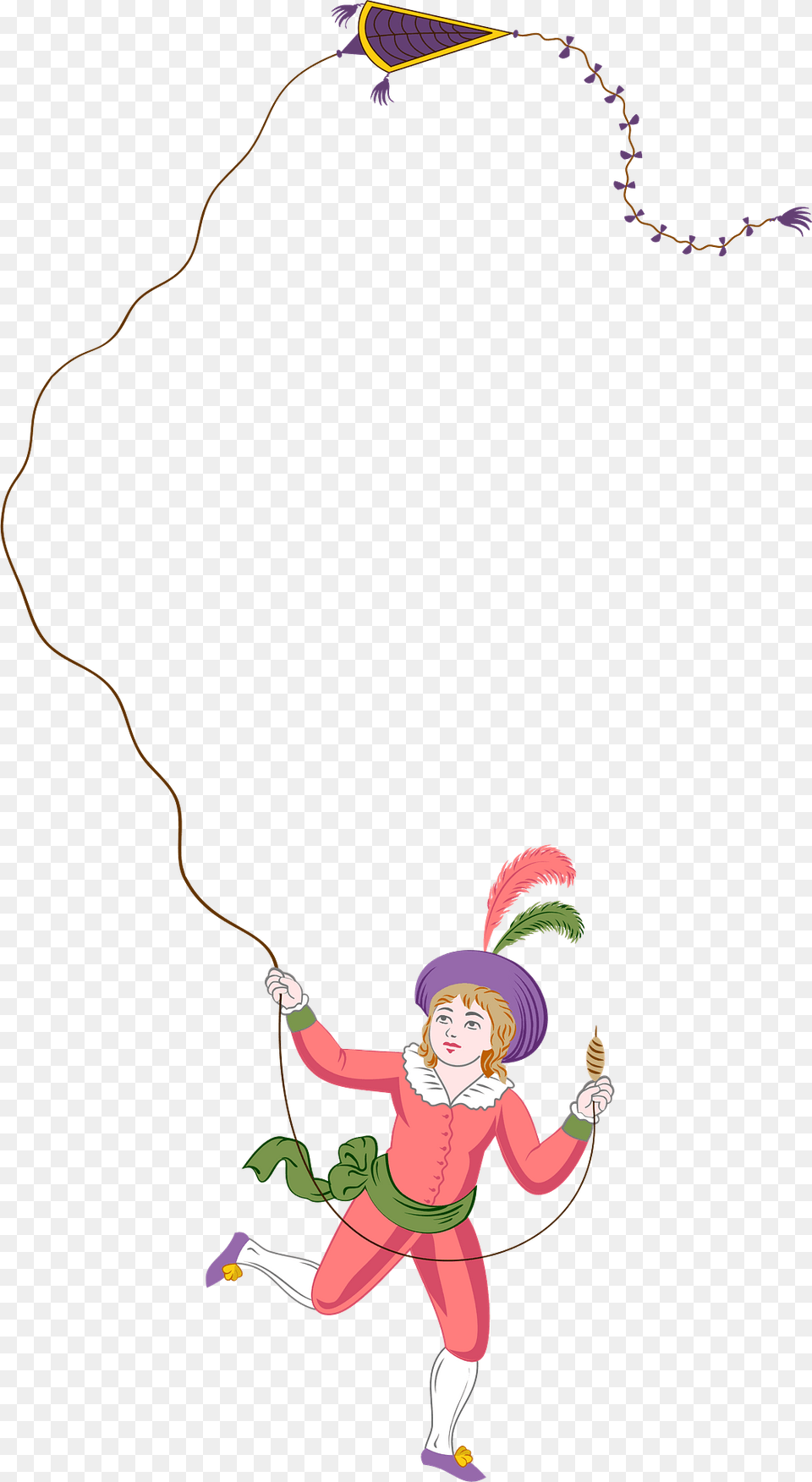 Boy Flying A Kite Vintage Design Clipart, Baby, Person, Face, Head Free Transparent Png