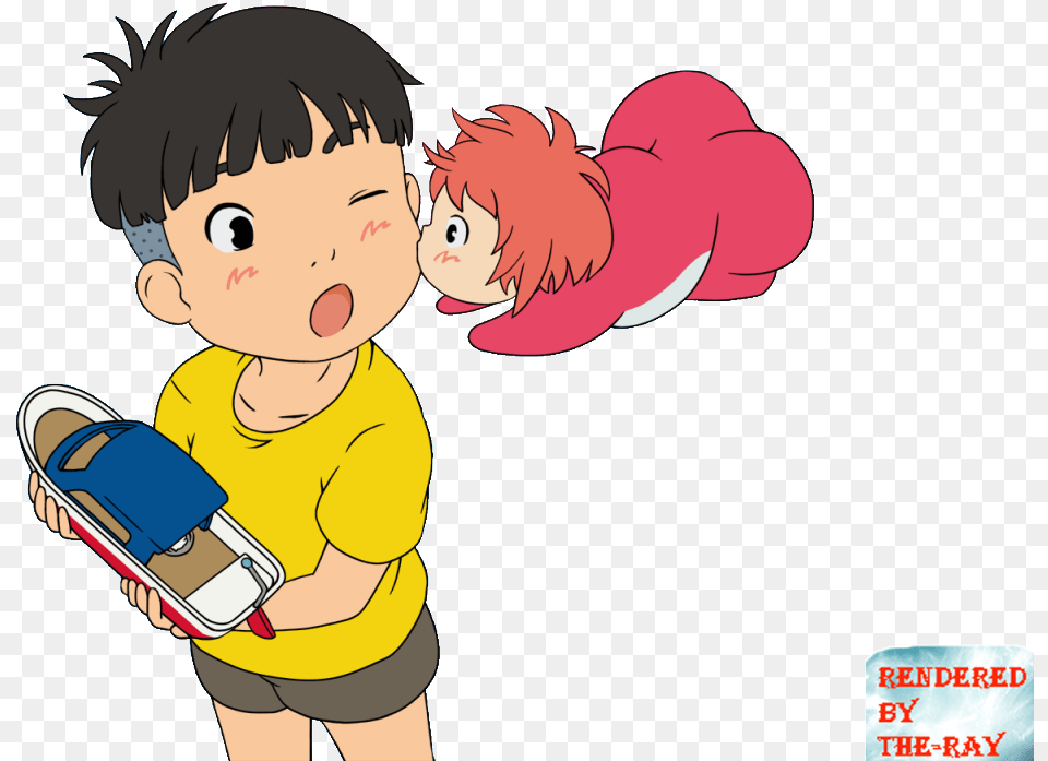 Boy From Ponyo Transparent, Baby, Book, Comics, Person Free Png Download