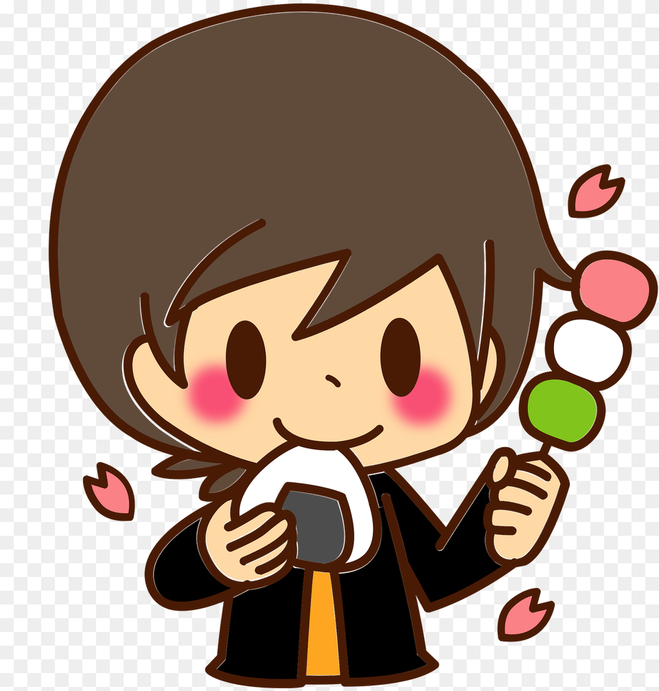 Boy Hanami Clipart, Food, Sweets Png