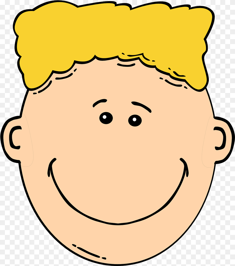 Boy Happy Smiling Smile Blond Smiling Boy Clipart, Vegetable, Produce, Plant, Nut Png Image