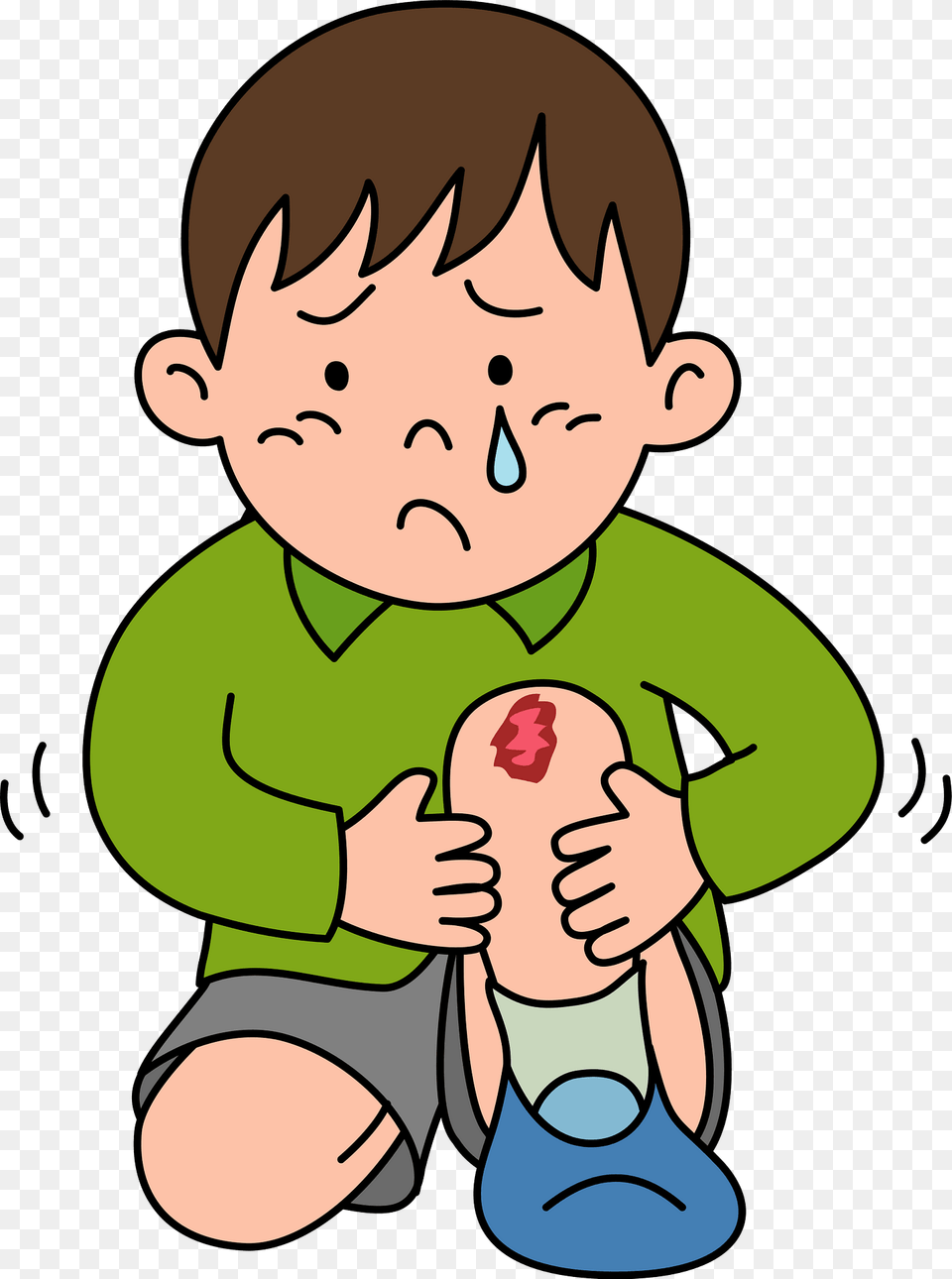 Boy Has An Abrasion On His Knee Clipart, Baby, Person, Face, Head Free Transparent Png