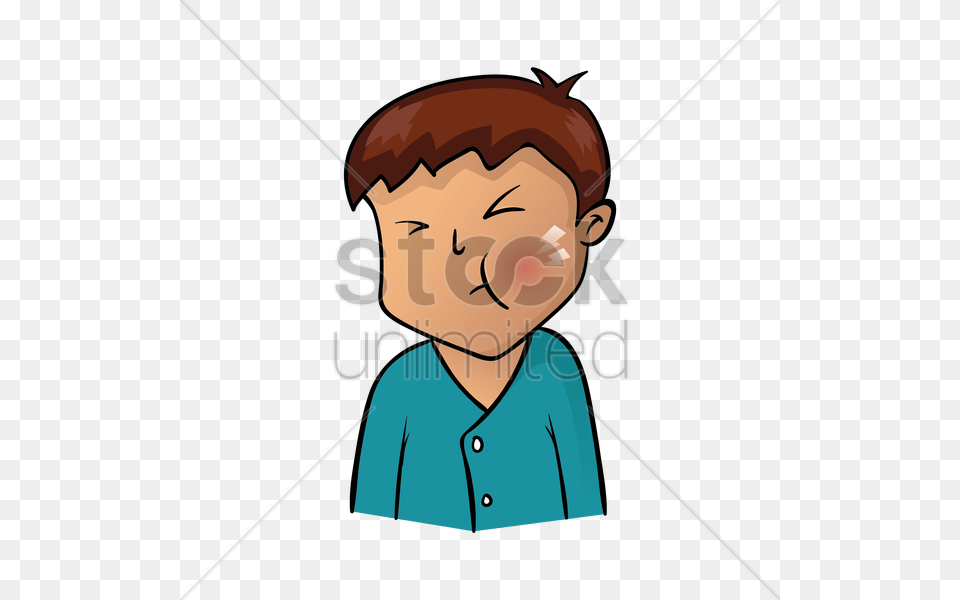 Boy Having Toothache Vector Face, Head, Person, Baby Png Image
