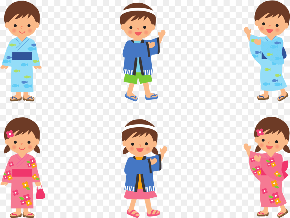 Boy In Kimono Clipart, Baby, Person, Clothing, Dress Free Transparent Png
