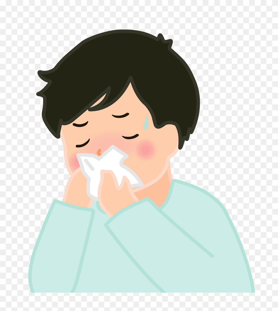 Boy Is Blowing His Nose Clipart, Face, Head, Person, Adult Png