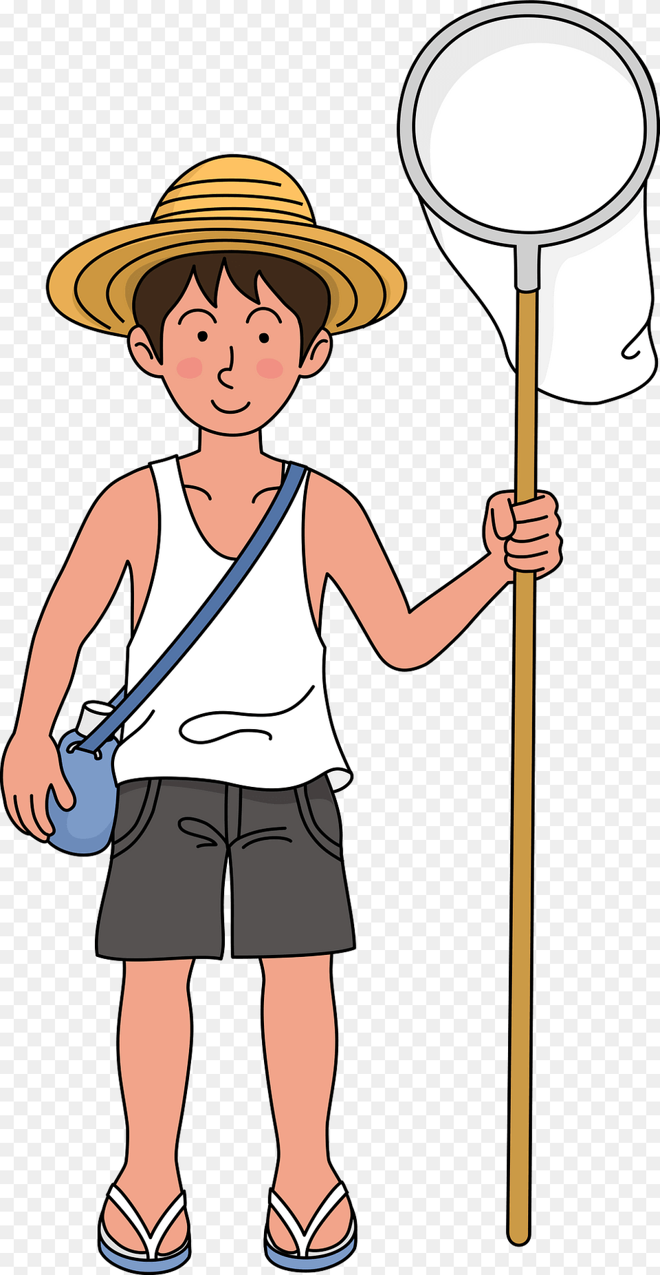 Boy Is Catching Insects Clipart, Shorts, Clothing, Person, Male Free Transparent Png
