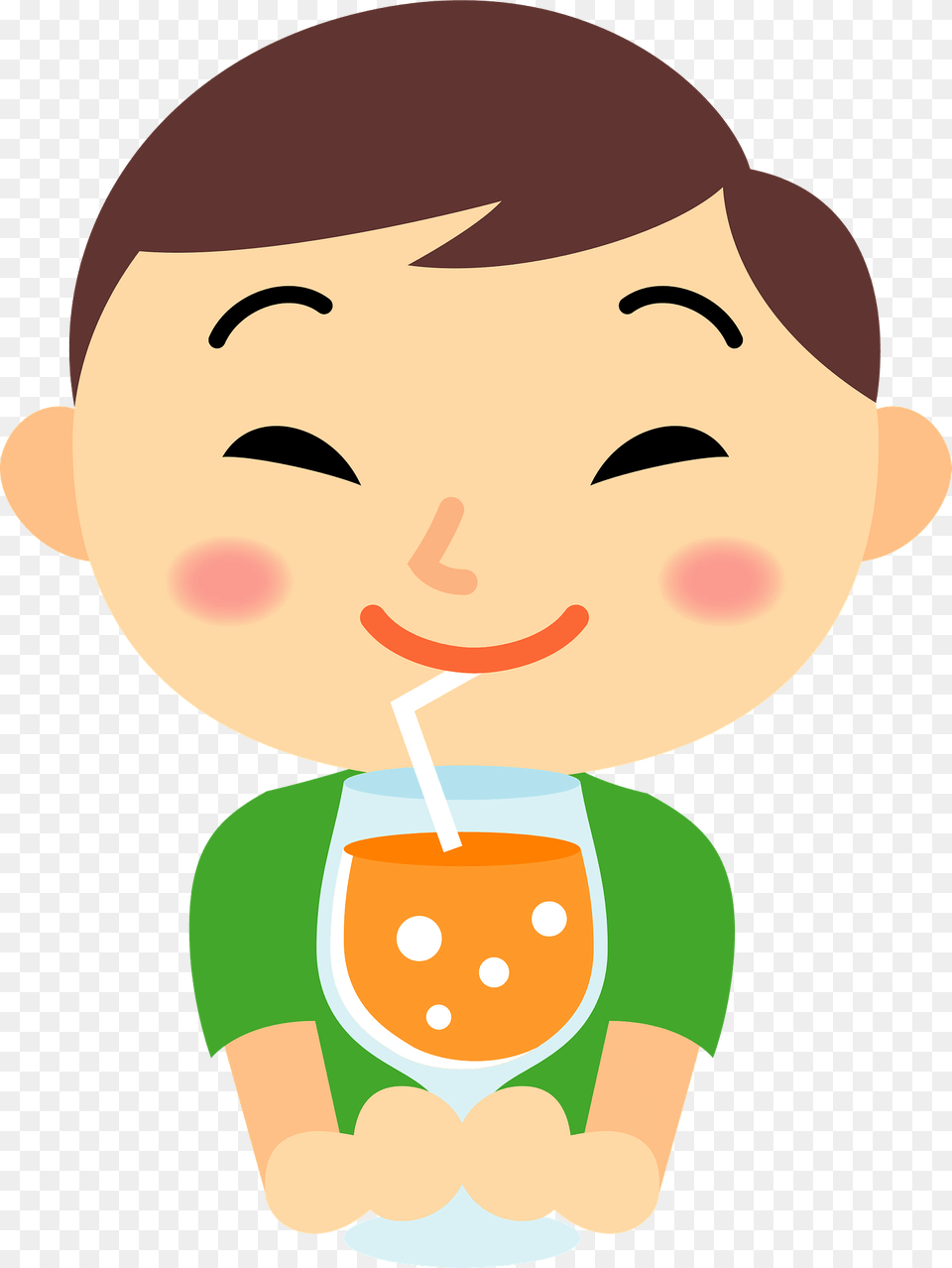 Boy Is Drinking Orange Juice Clipart, Baby, Person, Face, Head Free Png Download