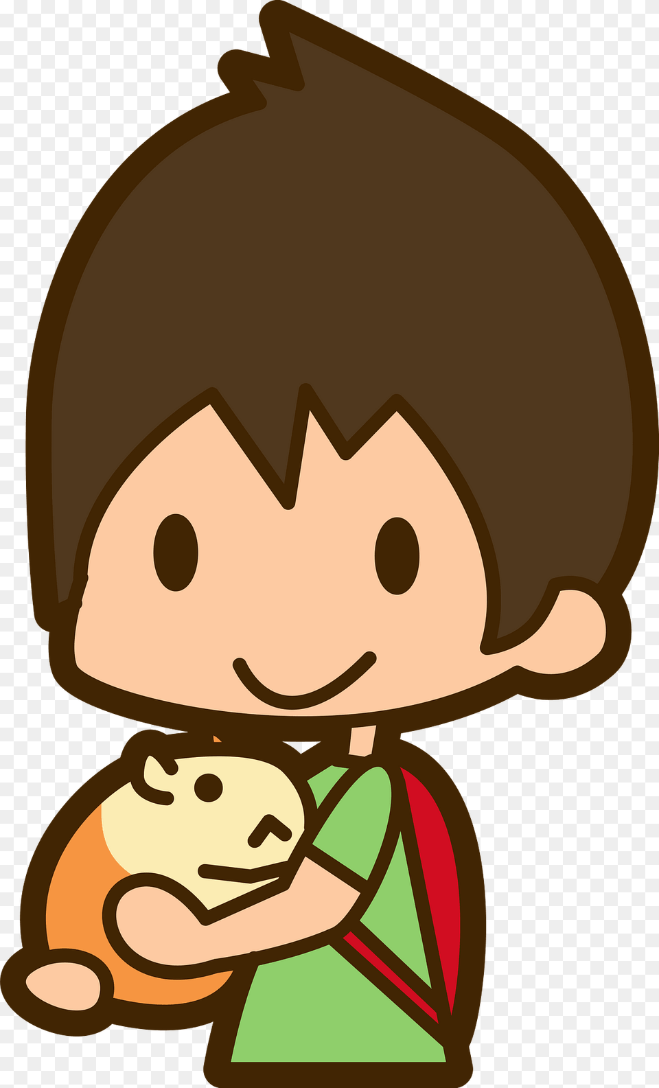 Boy Is Holding A Guinea Pig Clipart, Cartoon, Face, Head, Person Free Png