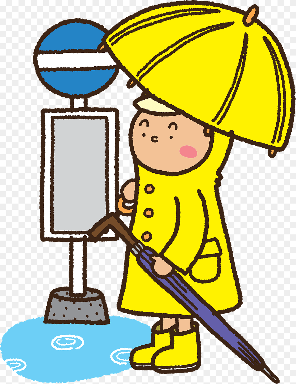 Boy Is In The Rain, Clothing, Coat, Cleaning, Person Png Image