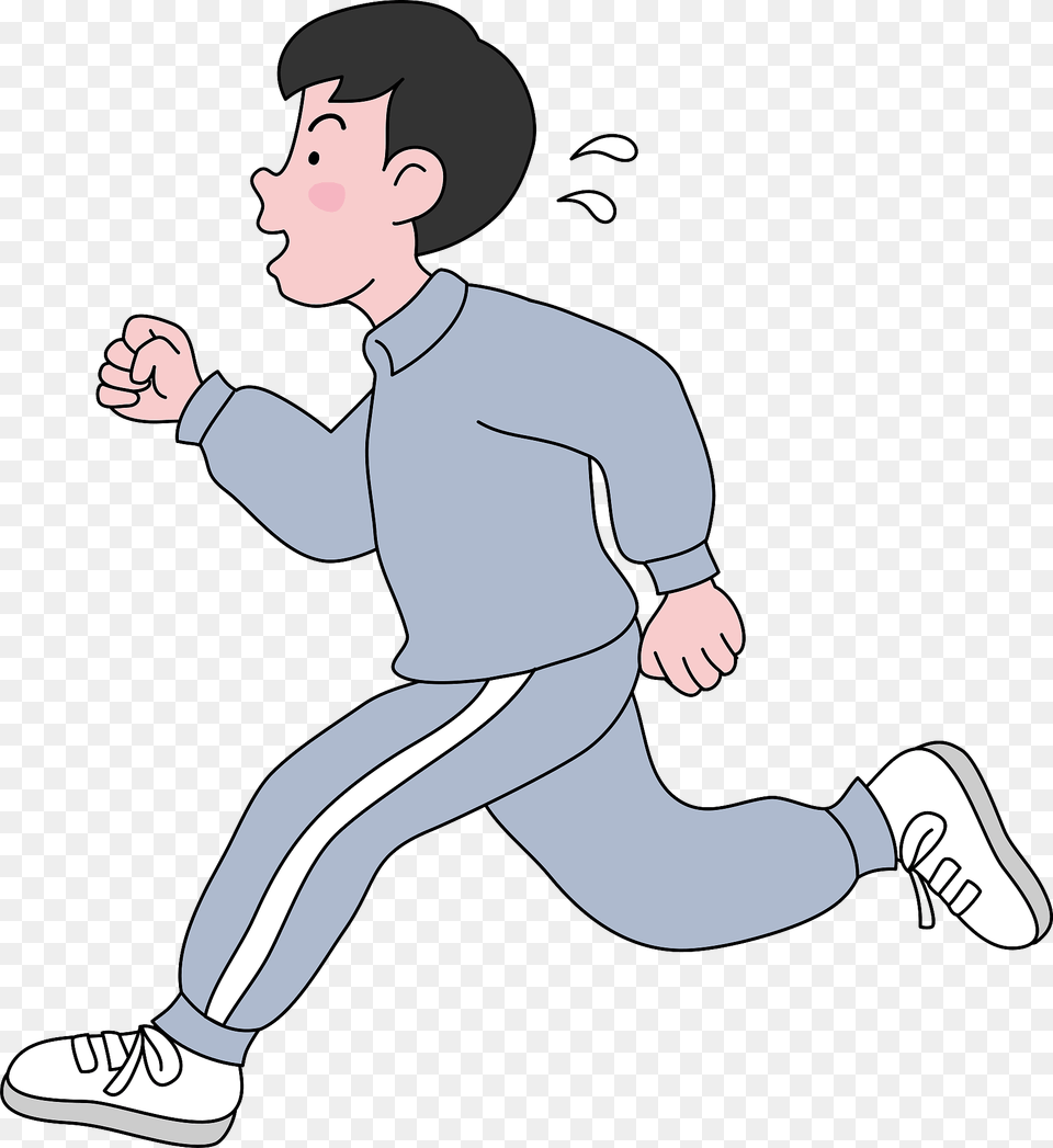 Boy Is Jogging For Exercise Clipart, Baby, Person, Face, Head Free Png Download