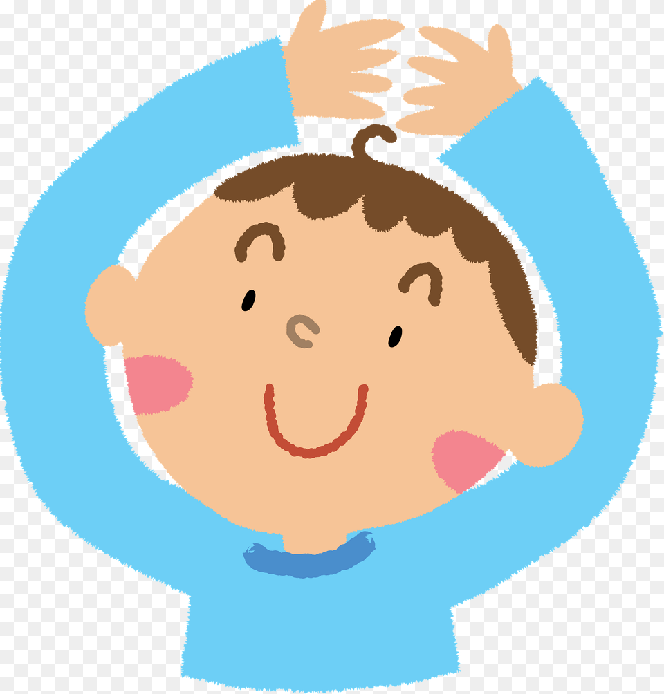 Boy Is Making O With His Arms Clipart, Baby, Person, Body Part, Hand Free Png