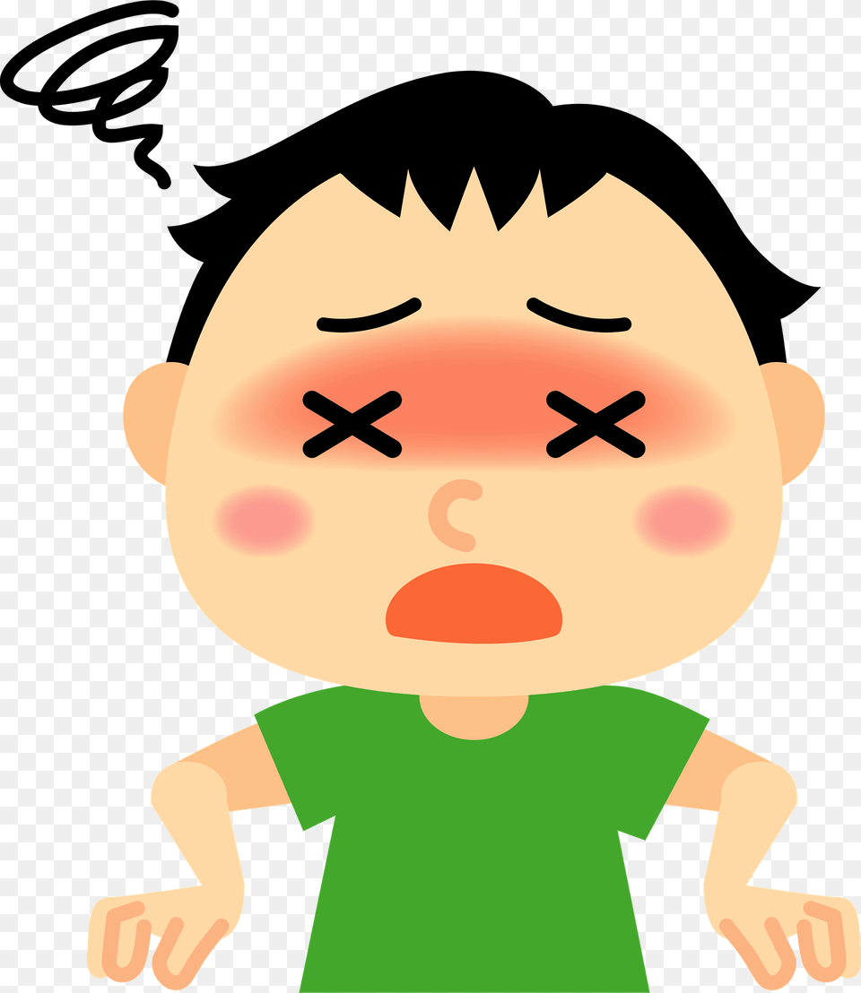 Boy Is Overheating Clipart, Baby, Person, Face, Head Free Png