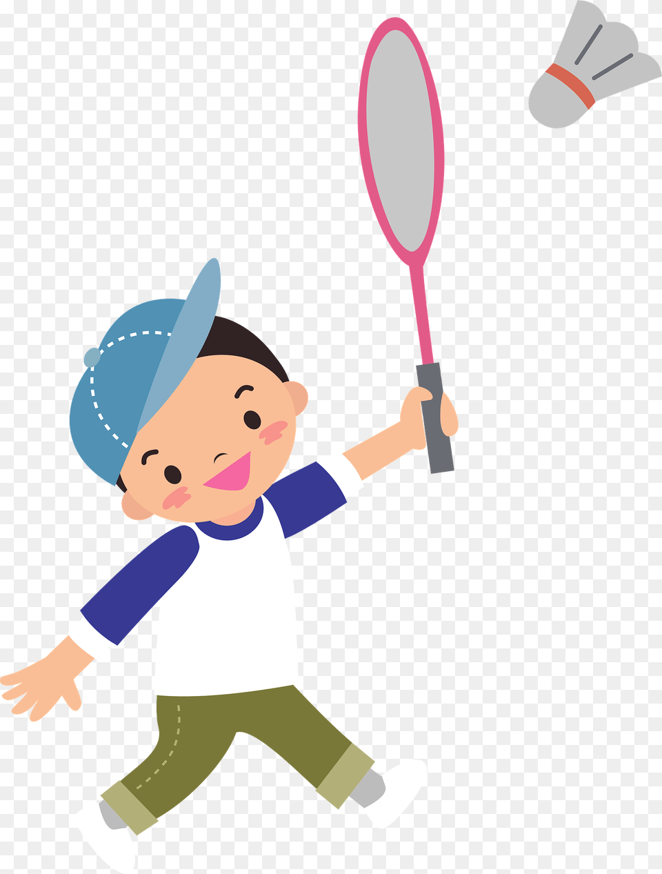 Boy Is Playing Badminton Clipart, Sport, Person, Snowman, Snow Png Image