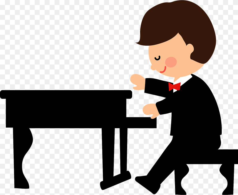 Boy Is Playing Piano Clipart, Baby, Person, Performer, Musician Free Png Download