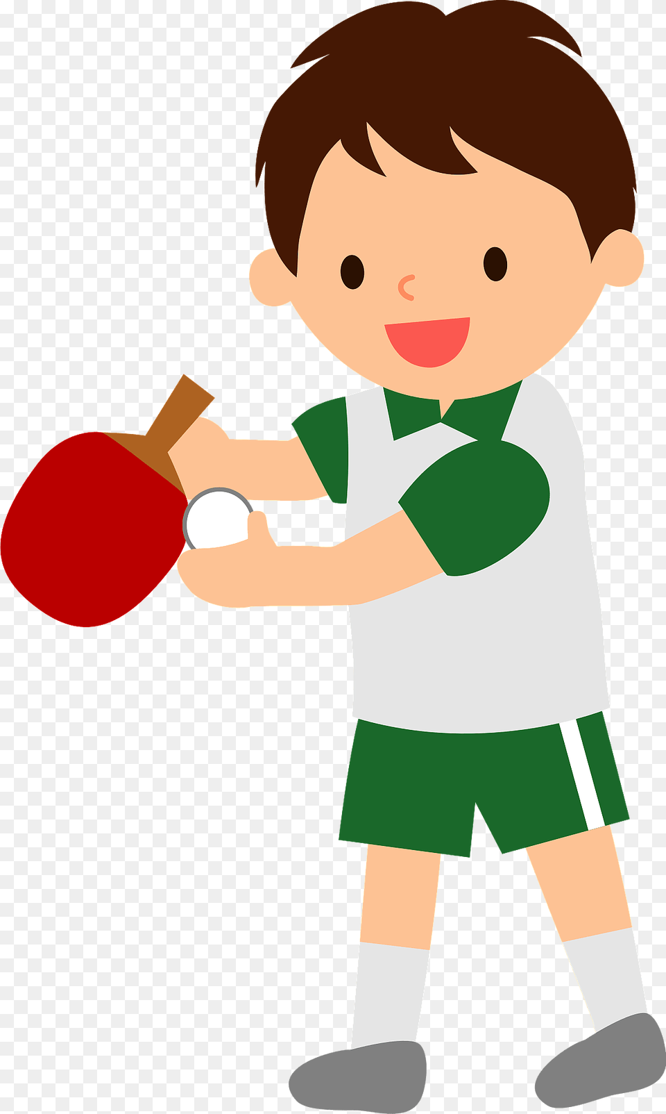 Boy Is Playing Table Tennis Clipart, Baby, Person, Face, Head Png Image