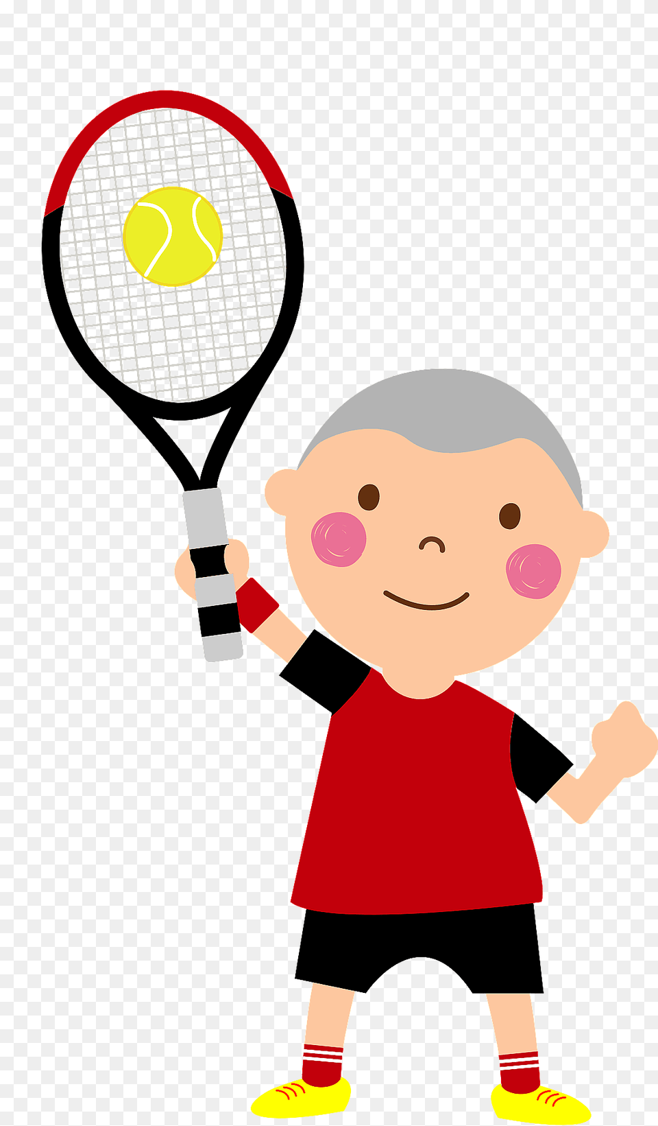 Boy Is Playing Tennis Clipart, Tennis Racket, Tennis Ball, Sport, Racket Free Png
