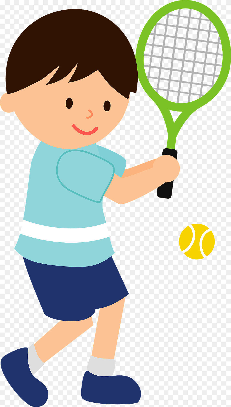 Boy Is Playing Tennis Clipart, Racket, Ball, Tennis Ball, Sport Free Png
