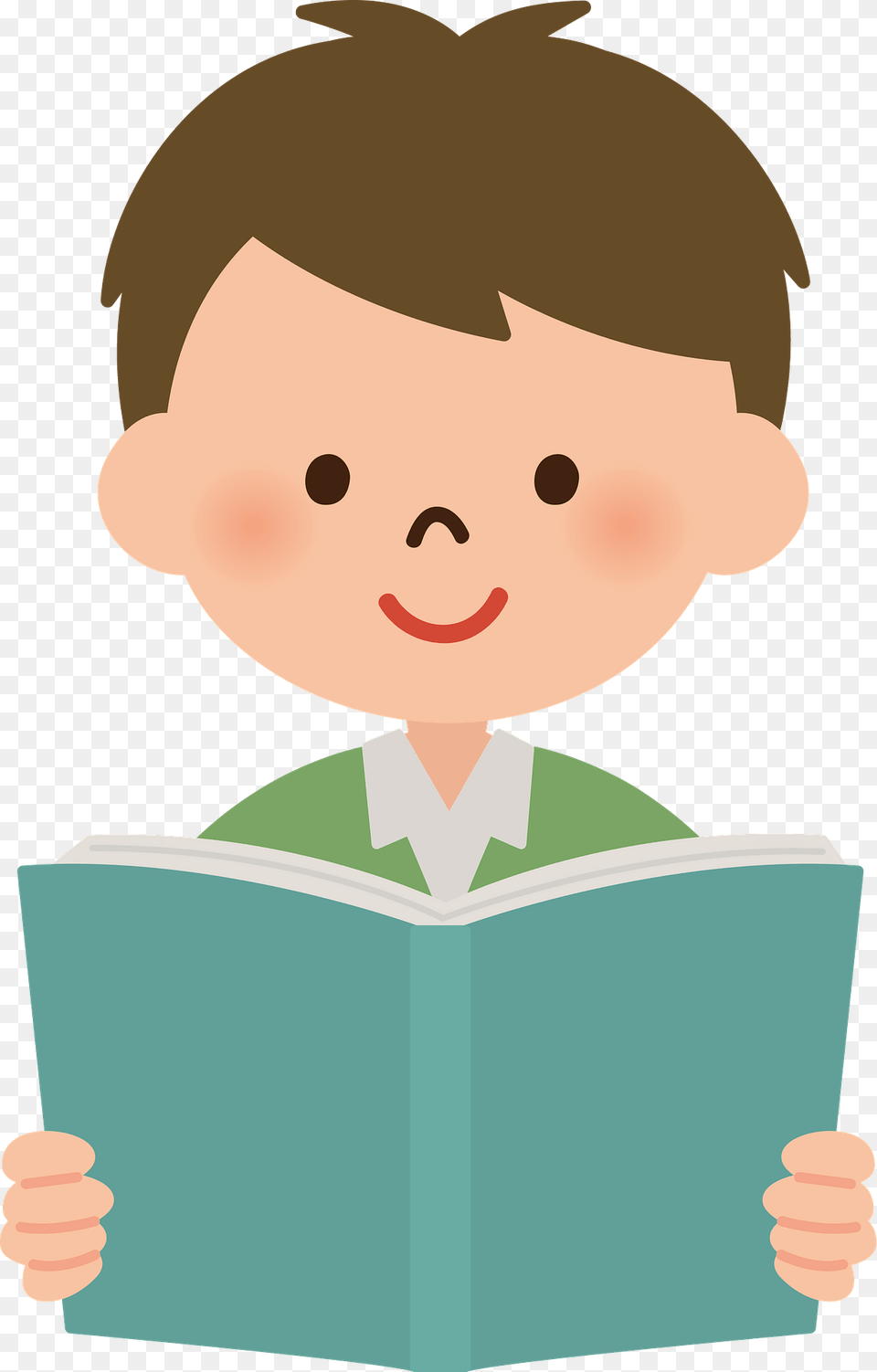 Boy Is Reading A Book Clipart, Person, Baby, Publication, Head Free Png