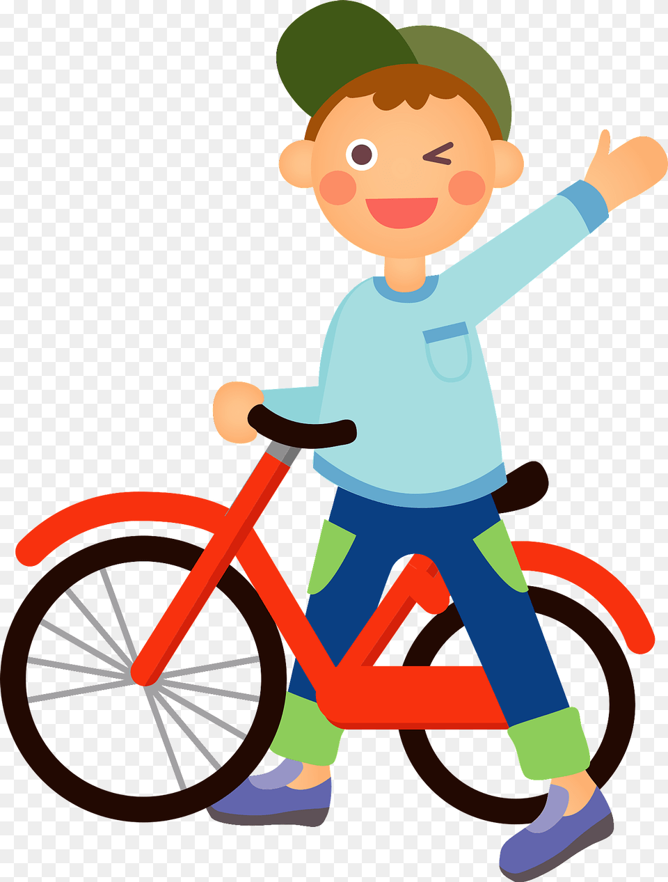 Boy Is Riding His Bicycle Clipart, Wheel, Machine, Child, Male Free Transparent Png
