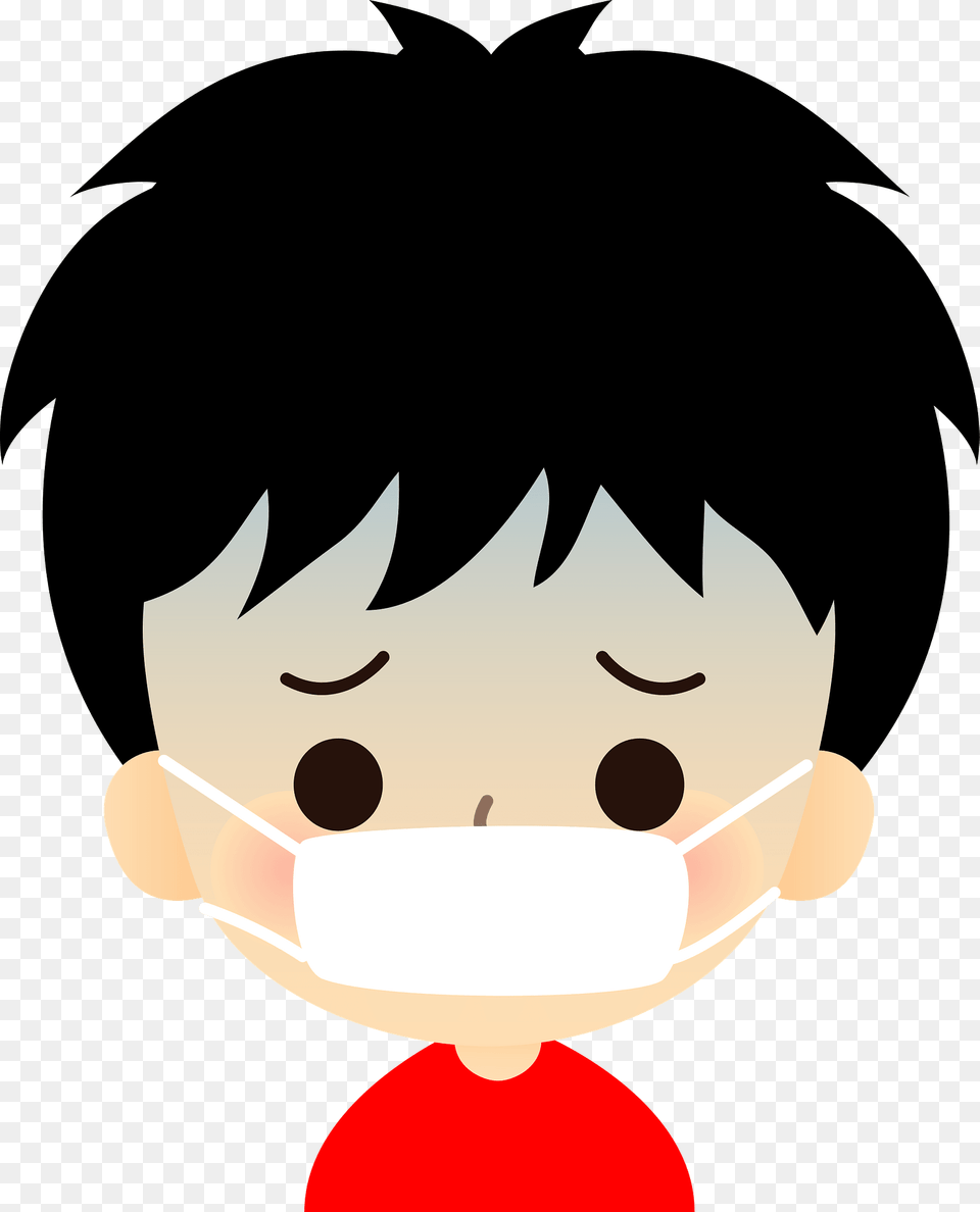 Boy Is Sick With A Cold Clipart, Baby, Person, Anime, Publication Free Png