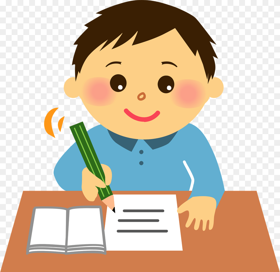 Boy Is Studying Clipart, Person, Reading, Baby, Book Free Png Download