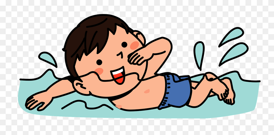 Boy Is Swimming Clipart, Water Sports, Water, Sport, Person Png Image