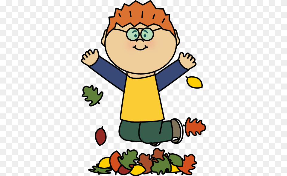 Boy Jumping In Leaves Whoa Cozy Day Of Autumn Clip, Baby, Person, Cartoon, Face Png Image