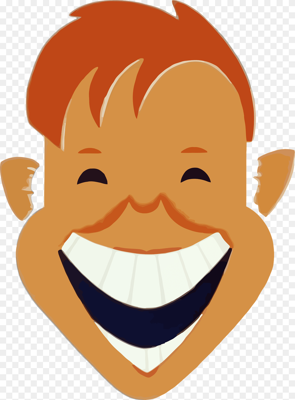 Boy Laughing Face Clipart, Baby, Person, Head, Cartoon Free Png Download
