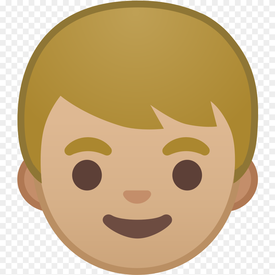 Boy Medium Light Skin Tone Icon Emoji Boy, Portrait, Face, Head, Photography Free Png