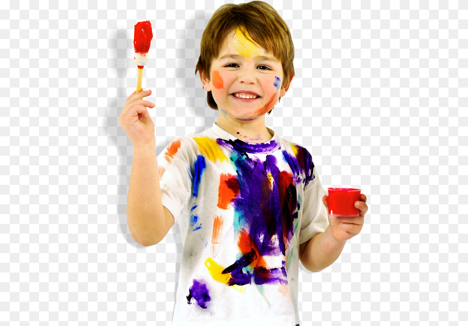 Boy Painting Opvoeding Kinderen, Body Part, Person, Finger, Hand Free Transparent Png