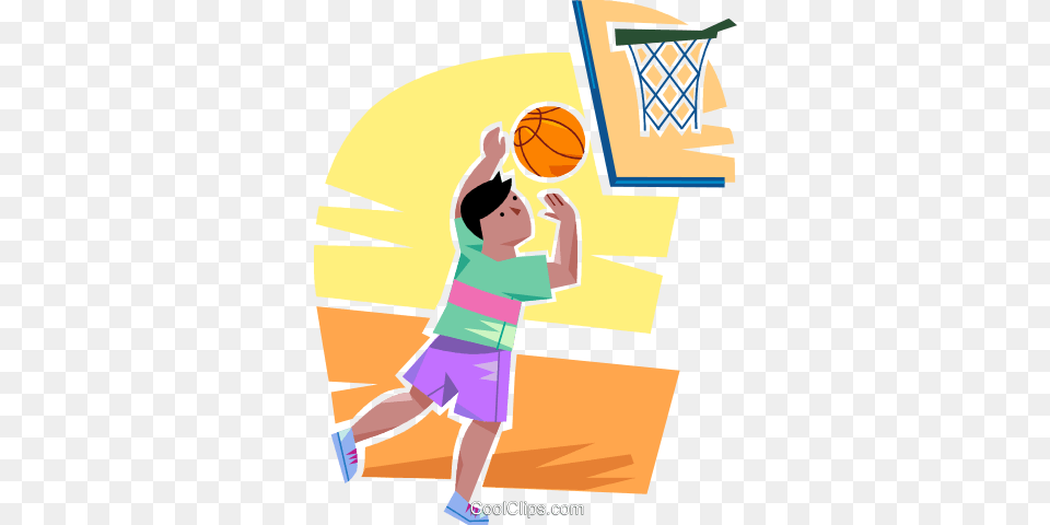 Boy Playing Basketball Royalty Vector Clip Art Illustration, Person, Sport, Playing Basketball, Head Free Transparent Png