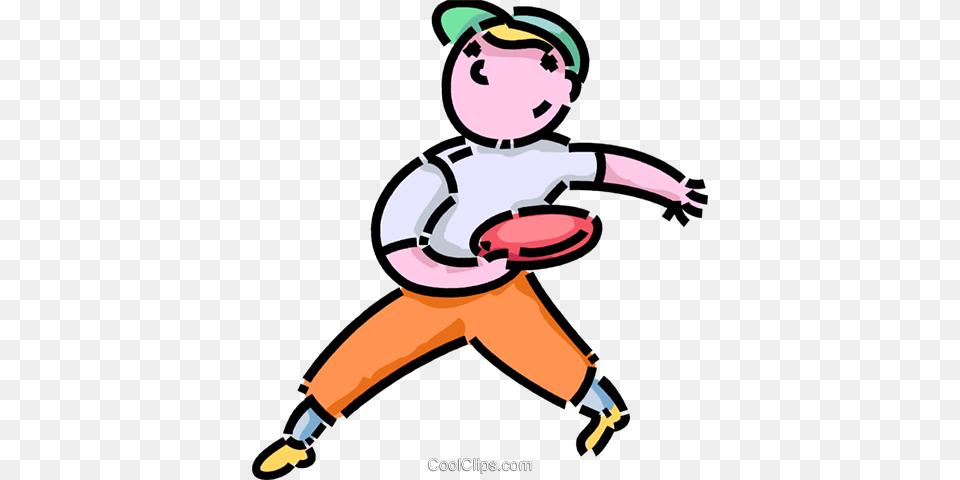 Boy Playing Frisbee Royalty Vector Clip Art Illustration, People, Person, Baby, Team Free Png Download