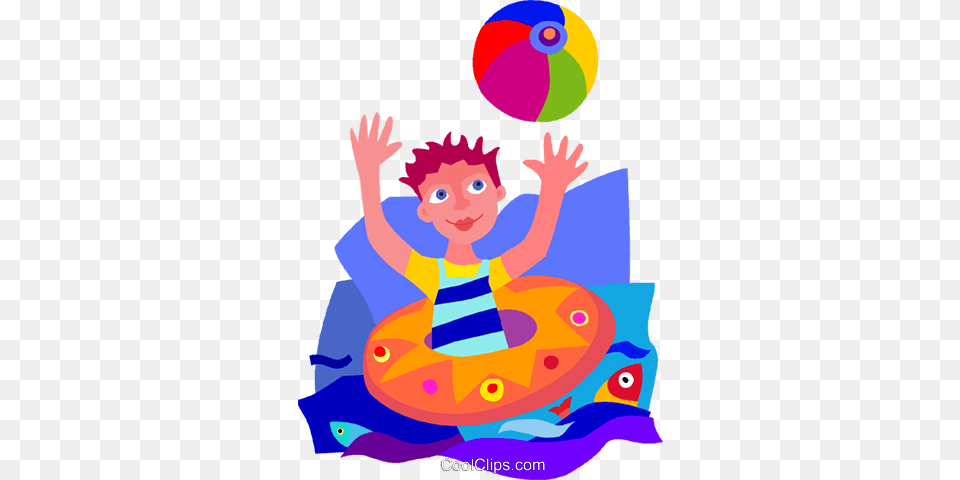 Boy Playing In Lake Royalty Vector Clip Art Illustration, Baby, Person, Face, Head Free Png