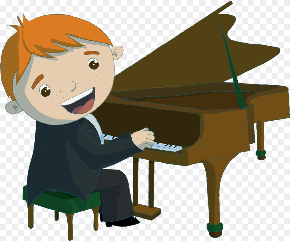Boy Playing Piano Clipart, Musical Instrument, Keyboard, Person, Baby Png