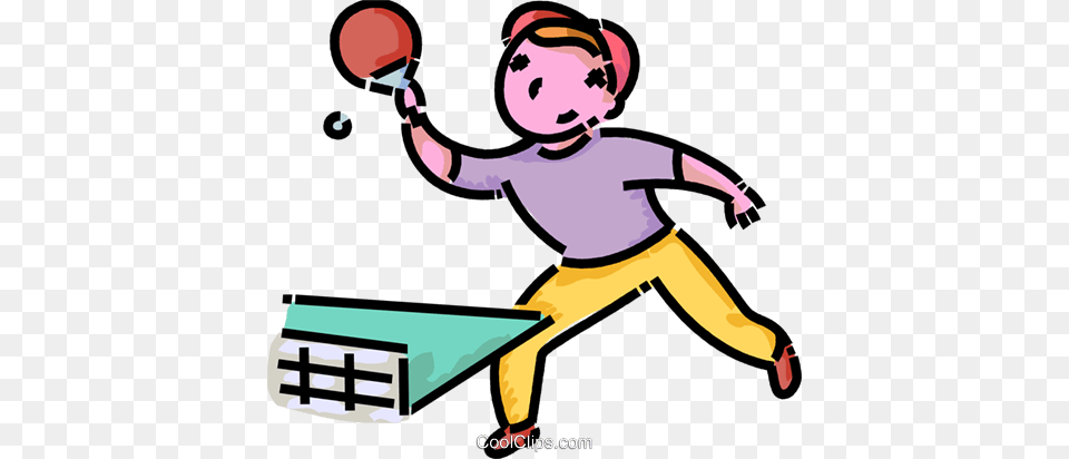 Boy Playing Table Tennis Royalty Vector Clip Art Illustration, Baby, Person, Face, Head Free Png Download