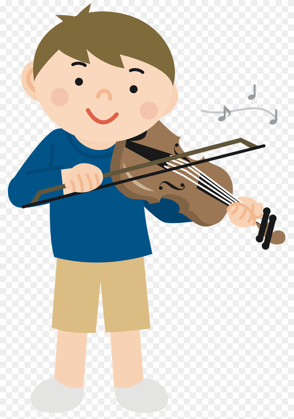 Boy Playing Violin Clipart, Musical Instrument, Baby, Person, Face Png Image