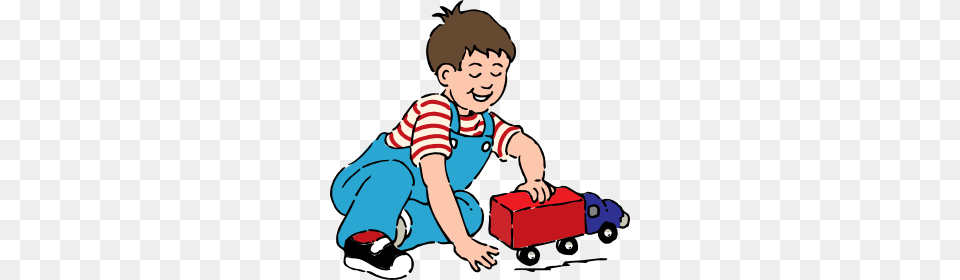 Boy Playing With Toy Truck Clip Art, Baby, Person, Face, Head Png Image