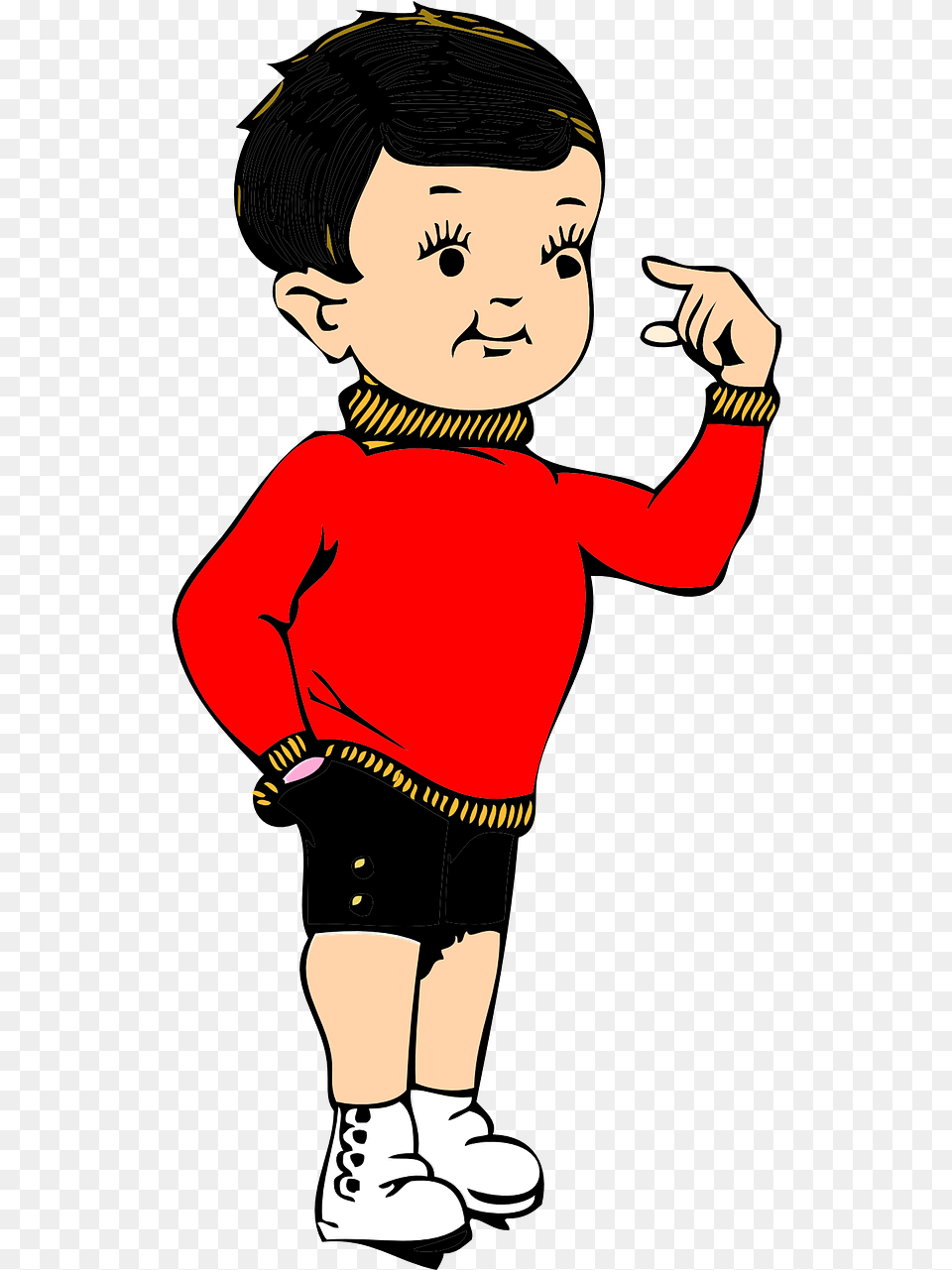 Boy Pointing Me Clipart, Baby, Person, Clothing, Footwear Free Png